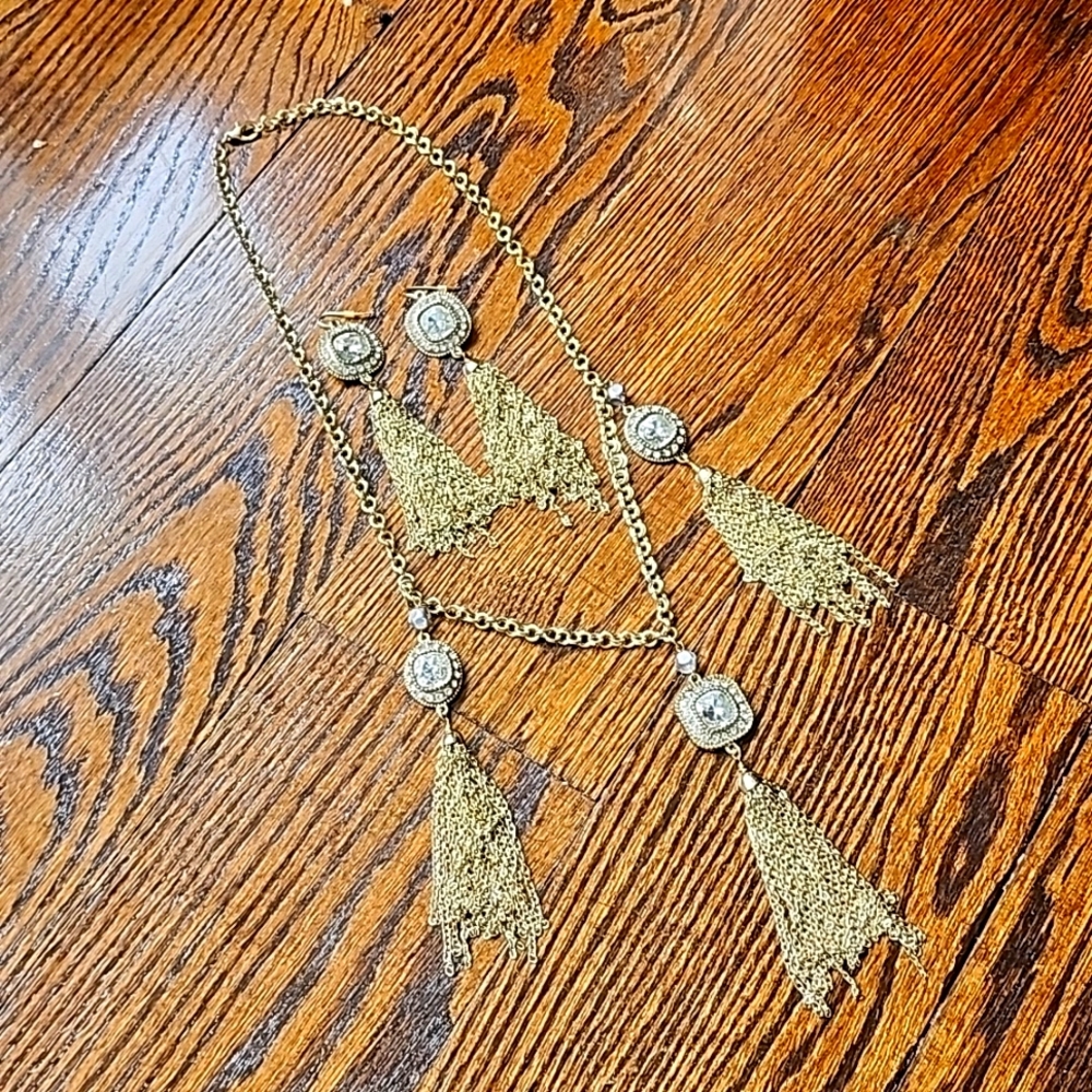 Marciano Jazz Rhinestone Gold Flapper Set, Never Worn